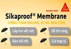 Màng lỏng chống thấm sân thượng gốc bitum SIKAPROOF MEMBRANE